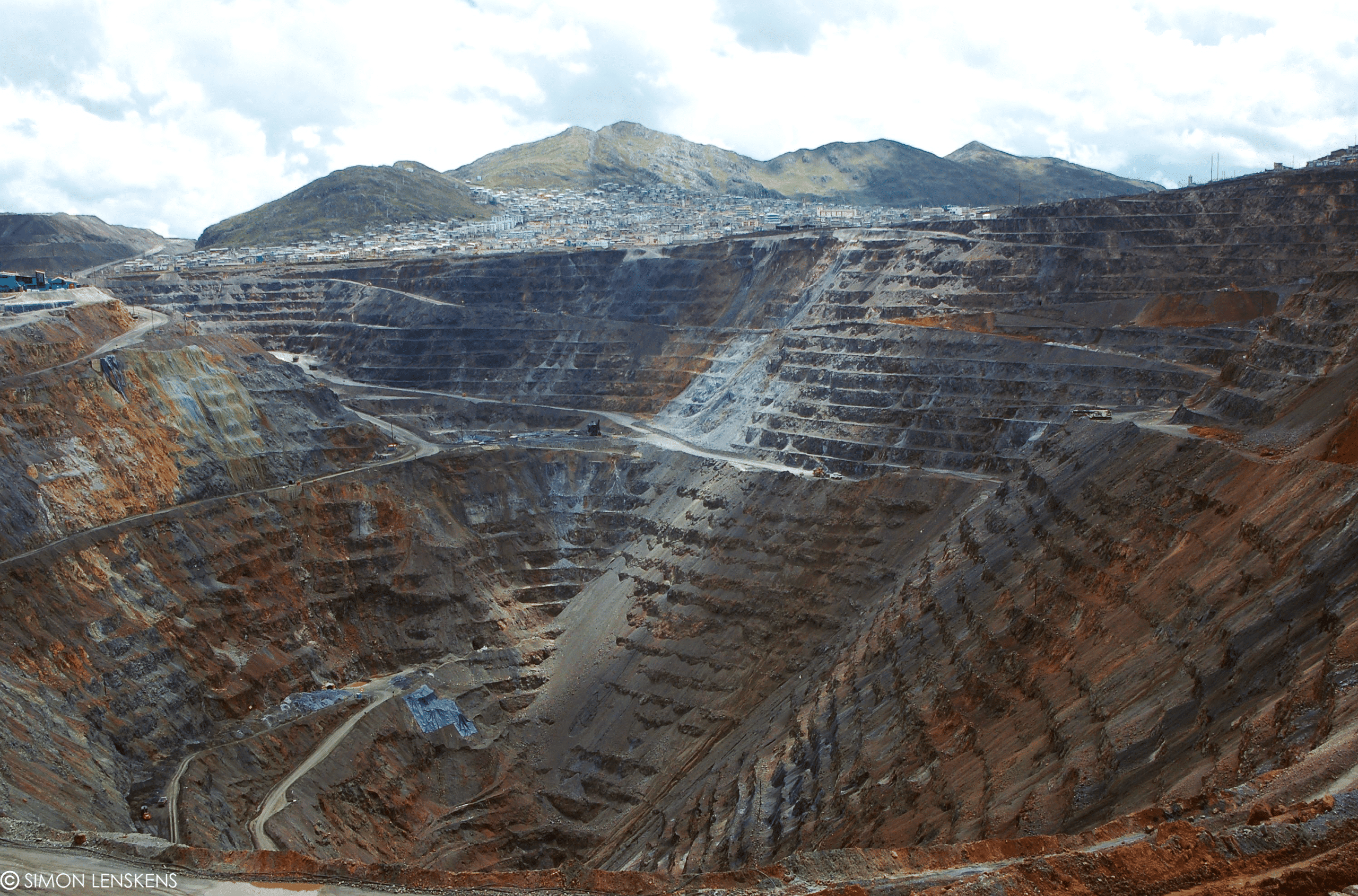 lmage of mineral mining taken from above